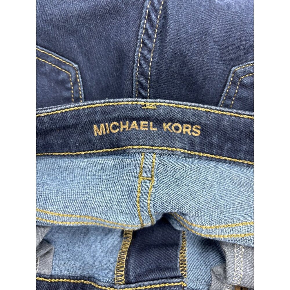 Michael Kors Izzy Skinny Ankle Jeans Size 10 Dark Wash Womens Denim Pants - Picture 10 of 12